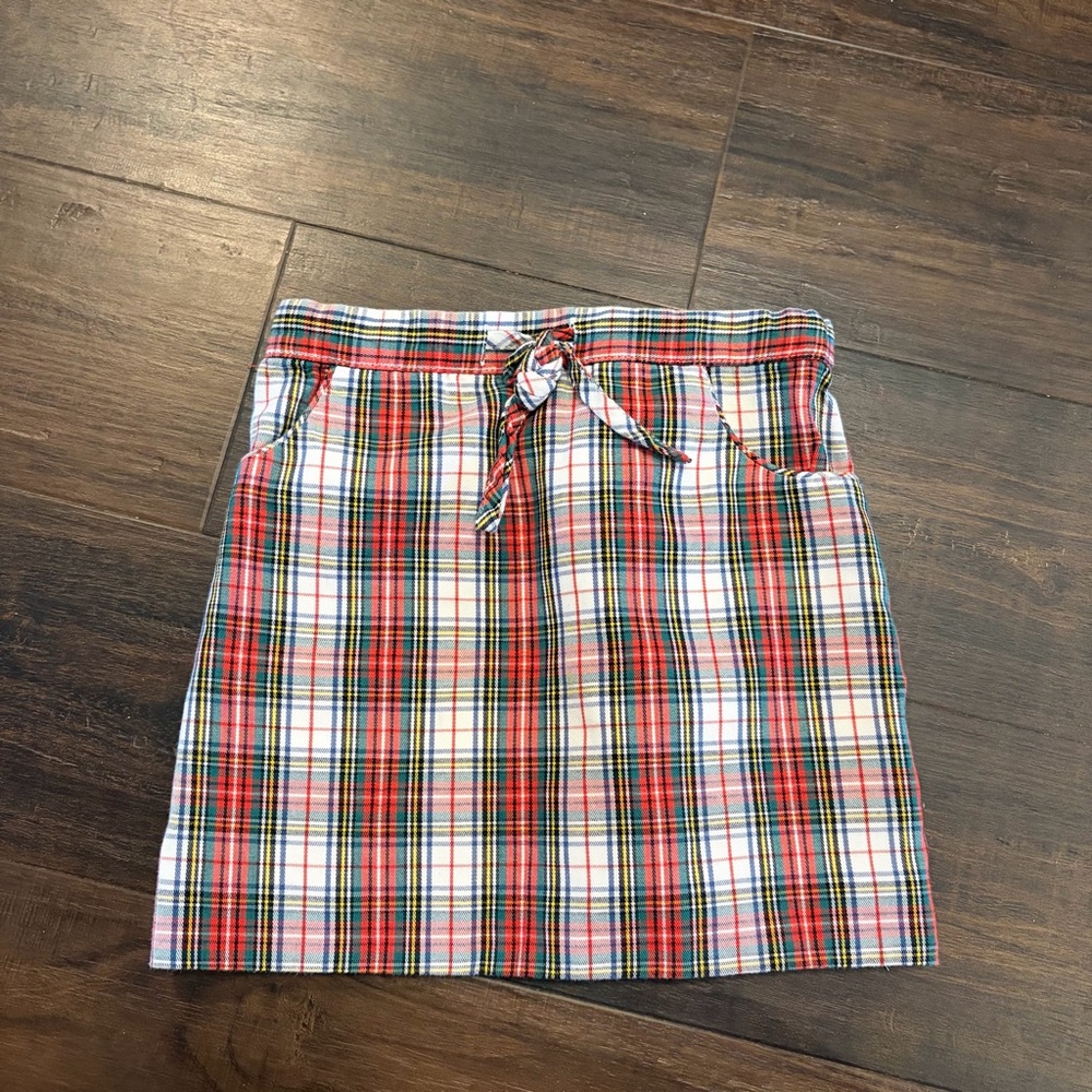Bella Bliss Plaid Cotton Skirt Size 5